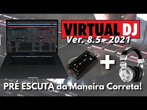 How to set up PRE-LISTENING in VIRTUAL DJ 2021 the CORRECT way using a USB SOUND CARD.