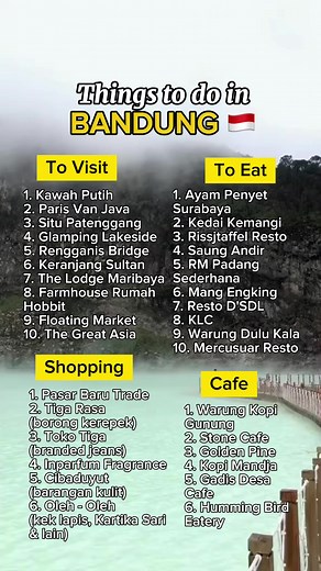 Itinerary Bandung: Best Places to Visit and Things to Do | Affordable Travel Packages