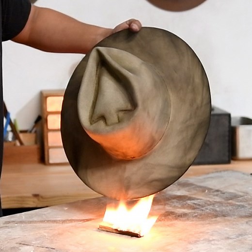 Thunder Voice Hat Co. is a Native-owned and -operated fashion brand that redesigns vintage hats into one-of-a-kind pieces. Employees source hats from individuals or thrift stores, clean the bodies, steam them to reshape, and then reblock them in the way you would a raw hat body. When they've shaped the hat, they embellish it with feathers, flowers, beading or embroidery, and reclaimed-leather bands. The brand is dedicated to making hats in line with its cultural belief that ""anything that comes