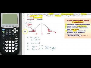 Hypothesis Testing, P-value Method, two-tailed, using the z-table.