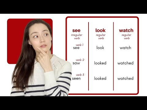 Confusing English Verbs - SEE | LOOK (AT) | WATCH