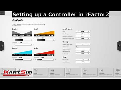How to setup your Steering Wheel and Pedals in rFactor 2 and KartSim