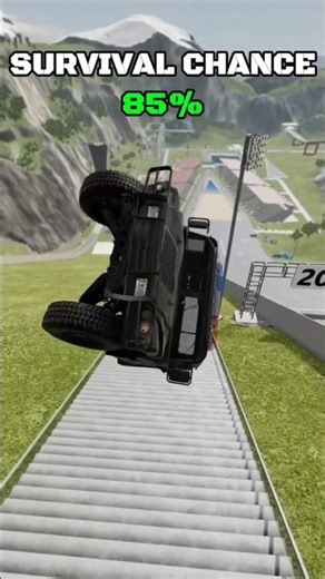 SWAT Hummer VS Stairs #beamngdrive #shorts