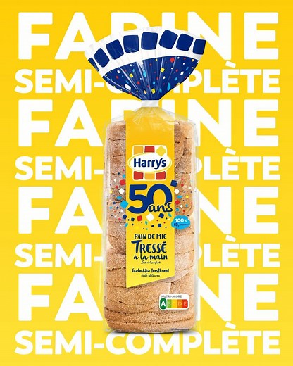 Découvrez notre nouveau pain de mie tressé à base de farine semi-complète, sans additifs*, et sans huile de palme. Ses tranches épaisses vous feront vivre une expérience moelleuse inédite 😋 *ne contient aucun additif. Contient des ingrédients ayant un rôle similaire Trouvez le Pain de mie tressé Harrys près de chez vous : https://bit.ly/39XVIVy | Harrys