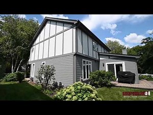 James Hardie siding tudor style install in Naperville