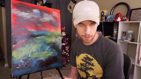 FOLLOWING A BOB ROSS TUTORIAL WITHOUT WATCHING!