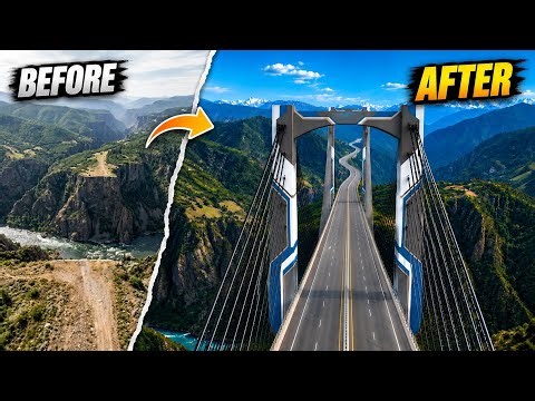 From Canyon to Mega Bridge | Complete Cable-Stayed Bridge Construction