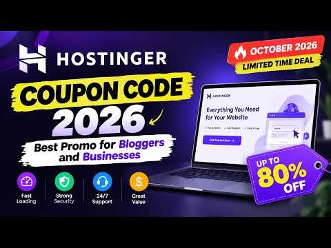 Hostinger Coupon Code 2026 – Best Promo for Bloggers and Businesses (October 2026)