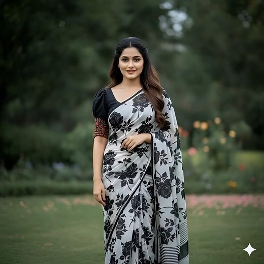 Beautiful Curvy Woman in Pink Saree | AI Realistic Video