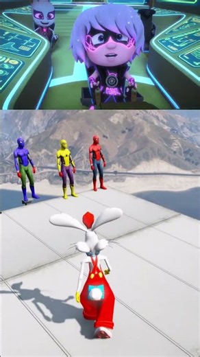 Pj Masks CatBoy vs Night Ninja vs Owlette Exe vs Rozer In Gta 5 Tiles Hop Coffin Dance #shorts