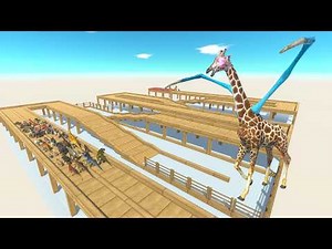 ESCAPE FROM ALIEN GIRAFFE #8 - Animal Revolt Battle Simulator - ARBS