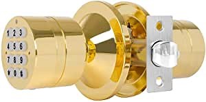Advanced Security TurboLock Keypad Keyless Smart Lock - with Automatic Locking, Battery Backup & Easy Installation (No Bluetooth, Polished Brass) - Amazon.com