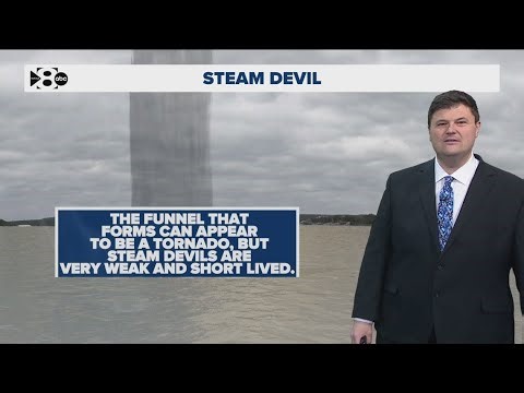 DFW Weather | Steam devils seen over Lake Lewisville on Sunday morning, but what are they?