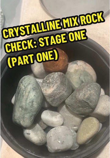 Stage one check-in! 🧐 Some rocks are ready to move on to stage two, while others need a little more time in the rough grind. Patience is key in rock tumbling, and this crystalline mix is worth the wait! ✨ #rocktumbling #rocksandminerals #lapidary #fyp #geology #geologyrocks #quartz #chalcedony #agates #microcrystalline #macrocrystalline #stones #rocks #rocktumblinghobby