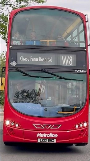 London Bus Route W8 To Chase Farm Hospital 🇬🇧🚎 || #londonbuses #enfield #edmonton #w8