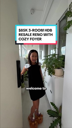 Minimalist $85K 3-Room HDB Flat Tour in Singapore