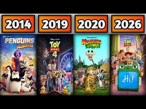 TOY STORY & MADAGASCAR ALL ANIMATION MOVIES & TV SERIES (1995-2026)