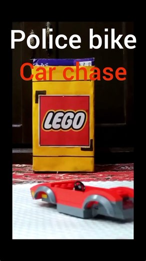 Lego city Police bike car chase stop motion build. #lego