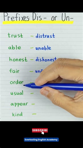 Upgrade Your Vocab with Prefixes and Antonyms ✅ #english #vocabulary #education #learning #shorts