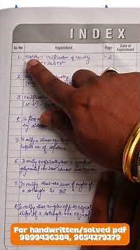 NIOS Maths Practical File Class 10: 90% Students Make This MISTAKE in Activity & Index!