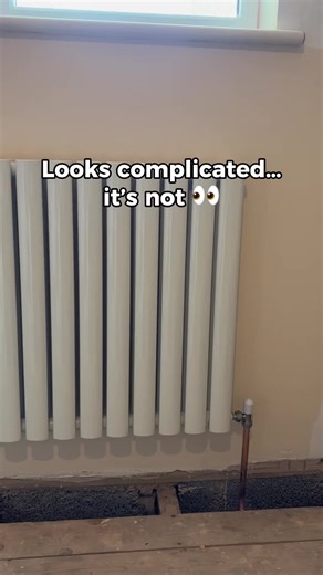 Perfectly Level Designer Radiator Installation