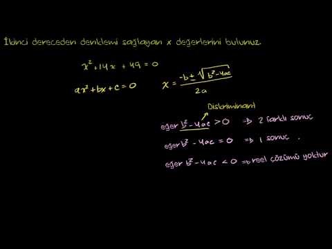Delta Formülünü Kullanarak Çözüm Sayısını Bulma (Matematik / Cebir)