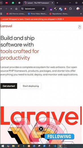 Laravel Project Create Step by Step 😱🔥 #youtubeshorts #shortfeed #shorts