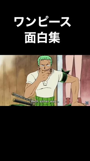 ワンピースのゾロ面白集！笑いが止まらない