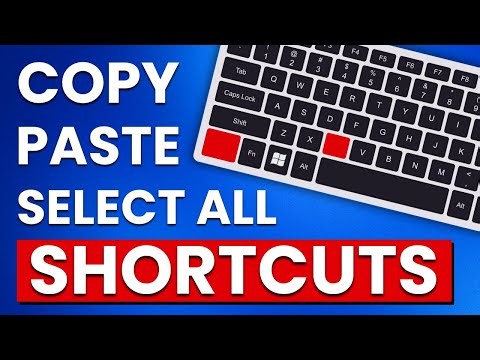 How To Copy, Paste, Select All Using Keyboard Shortcut in Windows (FAST & EASY) - PC Tips