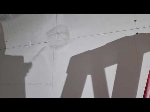 Always prefill large gaps with sheetrock 45 or 90