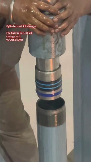 Seal kit change for hydraulic lift cylinder #lifter #hydrauliccylinders #hydraulics #hydraulicmotor