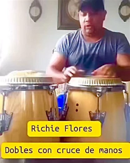 Dobles 🆚 Cruce de manos. Lento y rápido ❤️🪘❤️ | Richie Flores