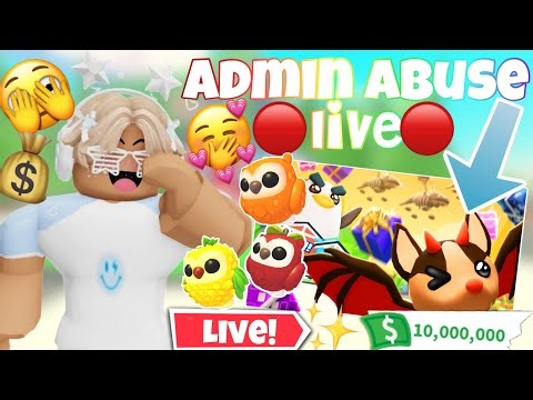LIVE ADOPT ME GIVEAWAY FREE PETS+ADMIN ABUSE! 😱🤫 #adoptme #robloxlive #giveaway