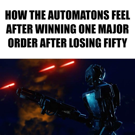 How Automatons Feel After Winning One Major Order #helldivers2