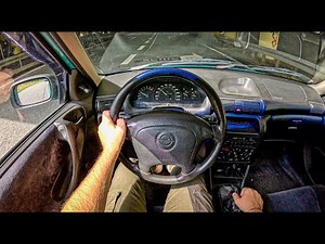 1996 Opel Astra F [1.6 I 16V 100 hp] |0-100| POV Test Drive #2103 Joe Black