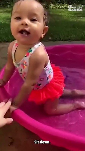 Babies loving water | All The Babies