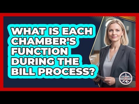What Is Each Chamber's Function During The Bill Process?