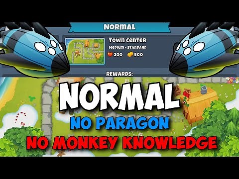 BTD6 Vortex Normal Tutorial || No Monkey Knowledge + No Hero || on Town Center