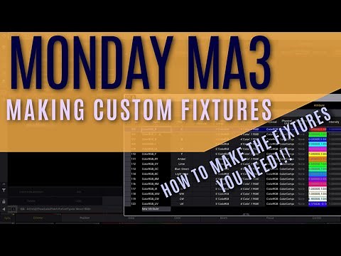 How to Make Custom MA3 Fixtures! The 10 Minute Crash Course!!