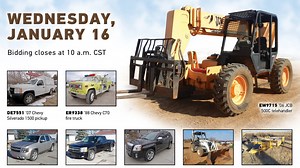 More than 160 items will sell to the highest bidders in our vehicles and equipment auction. Browse and place your bid at http://purplewave.co/190116fv | Purple Wave Auction