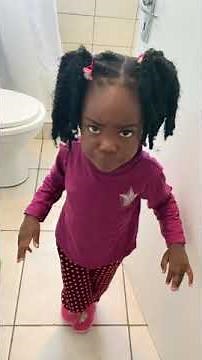 2 Years Old Baby using the toilet on her own