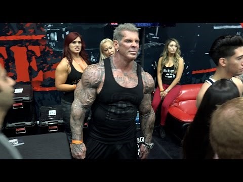 Rich Piana Minutes BEFORE Mac Trucc Attack - LA Fit Expo