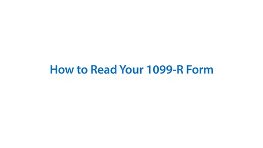 How to Read Your 1099-R Form