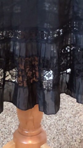 Full Slip, Vintage, Black, No Tags, Lacy, Nylon, Stretchy, Size 32 - Etsy