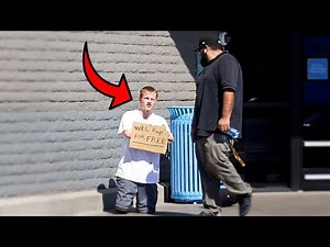 HOMELESS MAN RAPS FOR STRANGERS!!