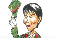 巴西画家卡洛斯·拉图夫用漫画讽刺日本首相高市早苗，他在社交媒体上用日语配文：难道高市首相要“复活”旧日本帝国？_腾讯新闻