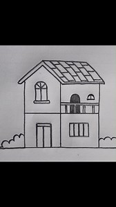 2.4M views · 23K reactions | Easy Two-Story House Drawing | Simple Building Sketch Tutorial | Rongdhonu Art and Drawing | Facebook