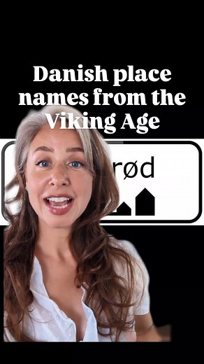 🇩🇰 The Nearly Danish Dame | Brooke 🇺🇸 on Instagram: "Ever wondered why so many Danish towns end in -rød or -drup? The answer goes all the way back to the Middle Ages -- and oftentimes all the way back to the Viking Age, and once you see it, you can't unsee it. Back then, settlements often described the land. Although we know rød to be the color red in modern Danish, that rød comes from Indo-European, Latin and Greek -- words meaning rusty, ruddy -- the color red. But the ending to place name