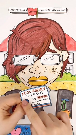 609K views · 3.4K reactions | ASMR IDOL Makeup Change栗‍♀️ 아이돌 데뷔시키기! #paperdiy #drawing #asmr #makeup #kpop #메이크업 | Paper__pepper | Facebook