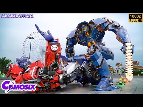 Gipsy Danger vs Optimus Prime Fight Scene - Pacific Rim #2023 | Only Action HD